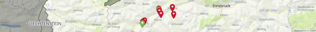 Map view for Pharmacies emergency services nearby Mils bei Imst (Imst, Tirol)